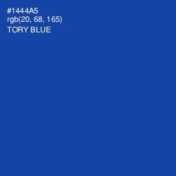 #1444A5 - Tory Blue Color Image