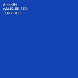 #1444B4 - Tory Blue Color Image