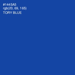 #1445A5 - Tory Blue Color Image
