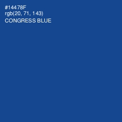 #14478F - Congress Blue Color Image