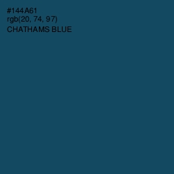 #144A61 - Chathams Blue Color Image