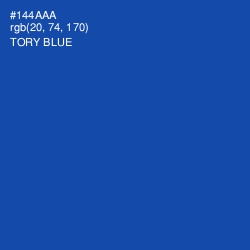 #144AAA - Tory Blue Color Image