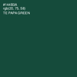 #144B3A - Te Papa Green Color Image