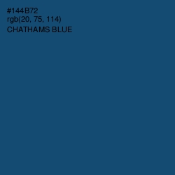 #144B72 - Chathams Blue Color Image