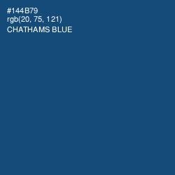 #144B79 - Chathams Blue Color Image