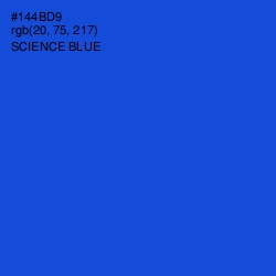 #144BD9 - Science Blue Color Image