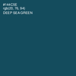 #144C5E - Deep Sea Green Color Image