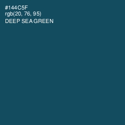 #144C5F - Deep Sea Green Color Image