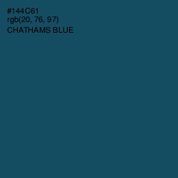 #144C61 - Chathams Blue Color Image