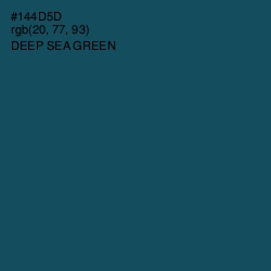 #144D5D - Deep Sea Green Color Image