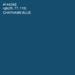 #144D6E - Chathams Blue Color Image