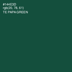 #144E3D - Te Papa Green Color Image