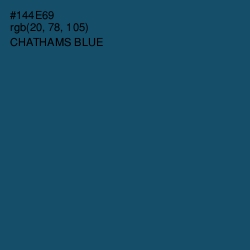 #144E69 - Chathams Blue Color Image