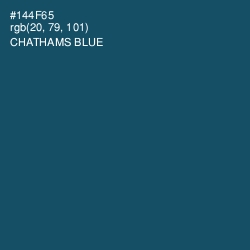 #144F65 - Chathams Blue Color Image