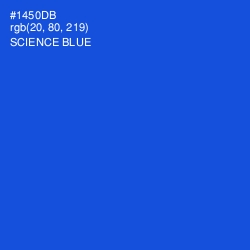 #1450DB - Science Blue Color Image