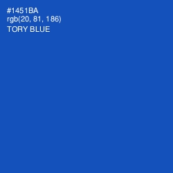 #1451BA - Tory Blue Color Image