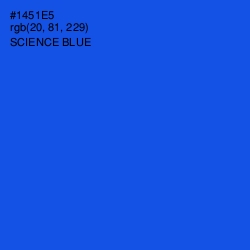 #1451E5 - Science Blue Color Image