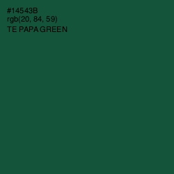 #14543B - Te Papa Green Color Image