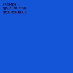 #1454D6 - Science Blue Color Image