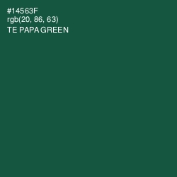 #14563F - Te Papa Green Color Image