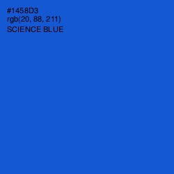 #1458D3 - Science Blue Color Image