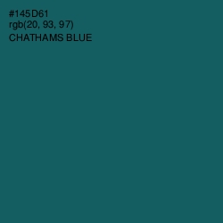 #145D61 - Chathams Blue Color Image