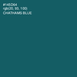 #145D64 - Chathams Blue Color Image