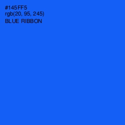 #145FF5 - Blue Ribbon Color Image