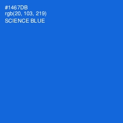 #1467DB - Science Blue Color Image