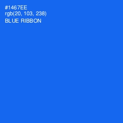 #1467EE - Blue Ribbon Color Image