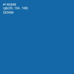 #1468A8 - Denim Color Image