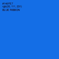 #146FE7 - Blue Ribbon Color Image