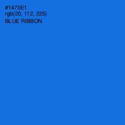 #1470E1 - Blue Ribbon Color Image