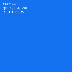 #1471EF - Blue Ribbon Color Image