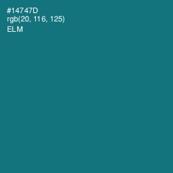 #14747D - Elm Color Image