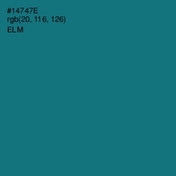 #14747E - Elm Color Image