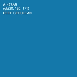 #1478AB - Deep Cerulean Color Image