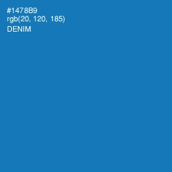 #1478B9 - Denim Color Image