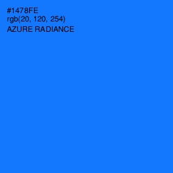 #1478FE - Azure Radiance Color Image