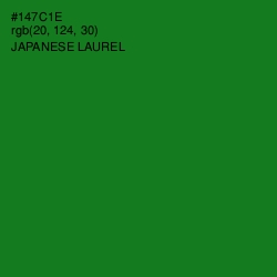 #147C1E - Japanese Laurel Color Image