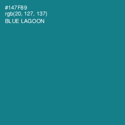 #147F89 - Blue Lagoon Color Image