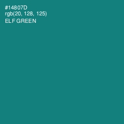 #14807D - Elf Green Color Image