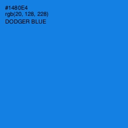 #1480E4 - Dodger Blue Color Image