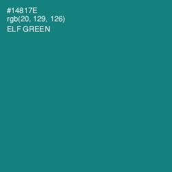 #14817E - Elf Green Color Image