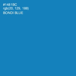#1481BC - Bondi Blue Color Image