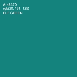 #14837D - Elf Green Color Image