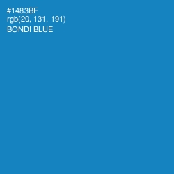 #1483BF - Bondi Blue Color Image