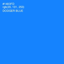 #1483FD - Dodger Blue Color Image