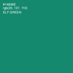 #14896E - Elf Green Color Image