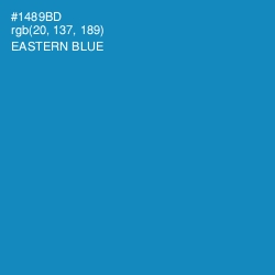 #1489BD - Eastern Blue Color Image